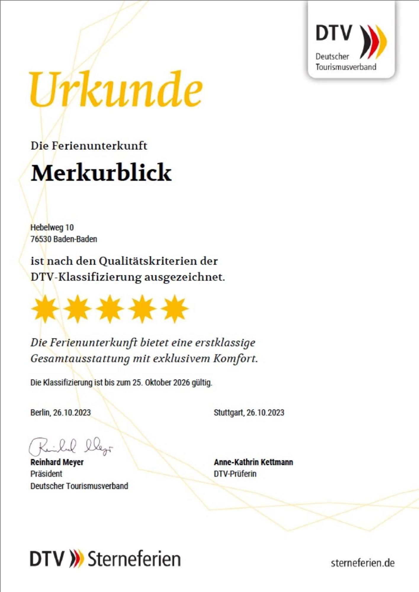 Merkurblick Baden-Baden Kültér fotó
